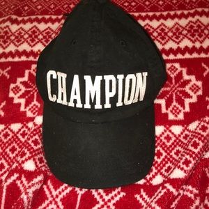 black champion hat